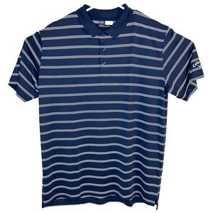 Callaway Opti Dri XLT Navy Blue Striped Polo